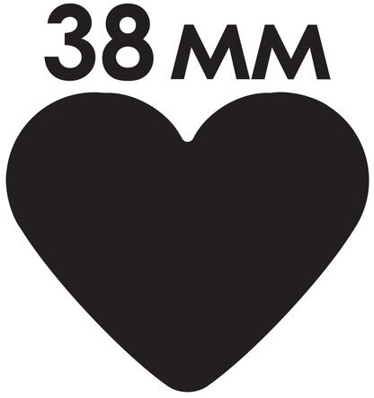 Дырокол фигурный "Сердце", диаметр вырезной фигуры, 38 мм, ОСТРОВ СОКРОВИЩ, 227168