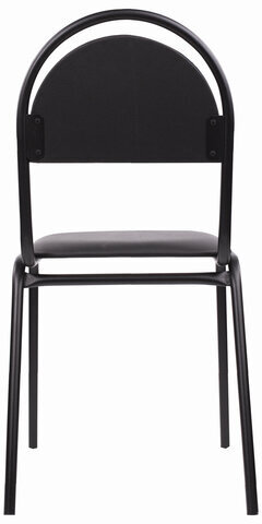 Стул для посетителей РС00М, черный каркас, кожзам черный
