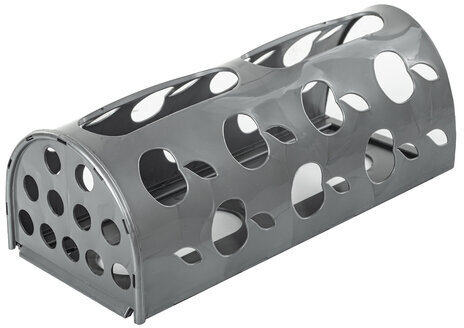 Держатель контейнер корзина APPLE для пакетов, мешков, бахил, 37,5х16х13 см, графит, LAIMA, 608367