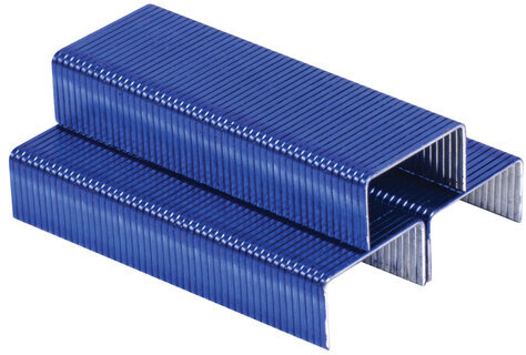 Скобы для степлера цветные №10, 1000 штук, BRAUBERG "EXTRA", до 20 листов, 229300