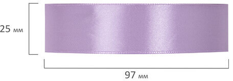Лента атласная ширина 25 мм, набор №3 4 цвета по 23 м, BRAUBERG, 591503