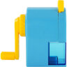 Точилка механическая ПИФАГОР "Монстрик", корпус голубой, для чернографитных и цветных карандашей, 229715