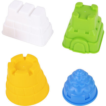 Кинетический Умный песок "Чудесный замок" с песочницей и формочками, 1 кг, BRAUBERG KIDS, 664918