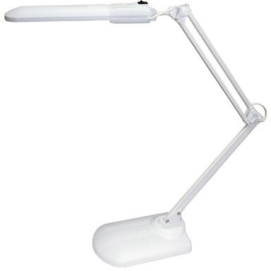 Настольная лампа светильник Дельта + на подставке, ЛЮМИНЕСЦЕНТНАЯ, цоколь 2G7, 11 Вт, белый