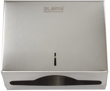 Диспенсер для полотенец LAIMA PROFESSIONAL BASIC (H2) Z-сложения, нержавеющая сталь, матовый, 605050