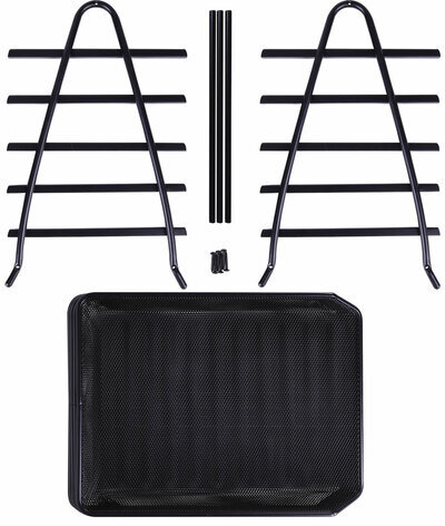 Лоток горизонтальный для бумаг BRAUBERG "Germainum", 5 секций, 370х355х295 мм, металл, черный, 237971