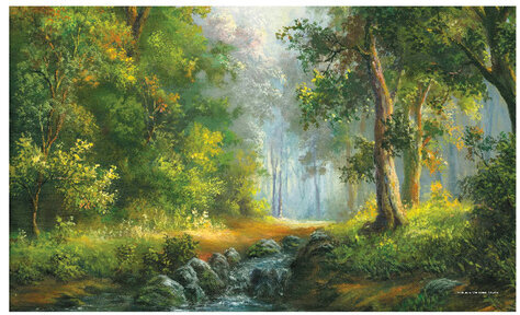 Календарь квартальный с бегунком 2023 г., 3 блока, 4 гребня, УльтраЛюкс, "Арт-галерея", HATBER, 3Кв4гр2ц_25706