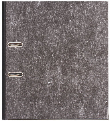 Папка-регистратор ОФИСМАГ, фактура стандарт, с мраморным покрытием, 50 мм, черный корешок, 222096