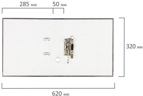 Папка-регистратор ОФИСМАГ, фактура стандарт, с мраморным покрытием, 50 мм, черный корешок, 222096
