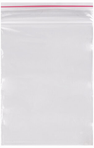 Пакеты с замком ZIP LOCK "зиплок", комплект 100 шт., 40х60 мм, ПВД, толщина 35 микрон, BRAUBERG, 606206