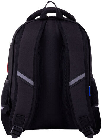 Рюкзак BRAUBERG OPTIMA, 2 отделения, с брелоком, "Keep away", СВЕТЯЩИЙСЯ, 36х27х18 см, 271361