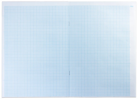 Бумага масштабно-координатная (миллиметровая), скоба, БОЛЬШОЙ ФОРМАТ А3 (295х420 мм), голубая, 8 листов, HATBER, 8Бм3_02285