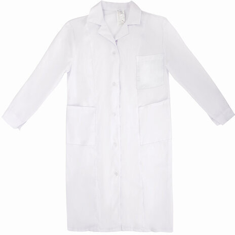 Халат медицинский мужской белый, тиси, размер 56-58, рост 170-176, плотность 120 г/м2, 610762