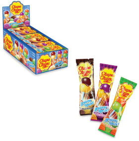 Карамель CHUPA CHUPS (Чупа-Чупс) двойная порция, ассорти 3-х вкусов, 17 г, 58787