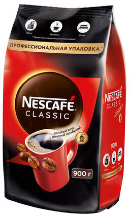 Кофе растворимый NESCAFE "Classic", 900 г, мягкая упаковка, 12397458