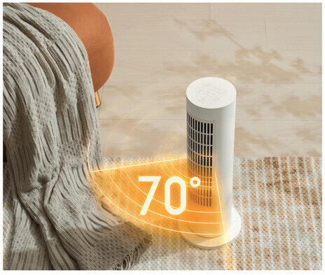 Тепловентилятор XIAOMI Smart Tower Heater Lite, 1400/2000 Вт, 4 режима, белый, BHR6101EU
