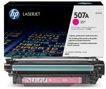 Картридж лазерный HP (CE403A) LaserJet Pro M570dn/M570dw, №507A, пурпурный, оригинальный, ресурс 6000 страниц