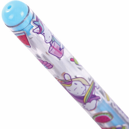 Ручки гелевые ЮНЛАНДИЯ, НАБОР 6 ЦВЕТОВ, ПАСТЕЛЬ, корпус с печатью, узел 0,7 мм, линия письма 0,5 мм, 142803