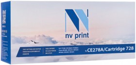 Картридж лазерный NV PRINT (NV-CE278A/728) для HP/CANON LJ P1566/P1606/ MF4410/4430, ресурс 2100 стр., NV-CE278A/Canon