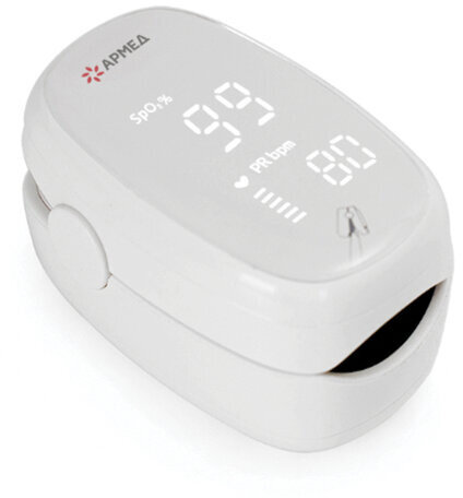 Пульсоксиметр АРМЕД YX303 диапазон SpO2 70%-100%, диапазон пульса 25-250 уд/мин, с поверкой, 1937901