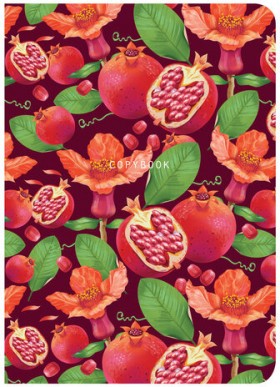 Тетрадь 60 л. в линию обложка SoftTouch, бежевая бумага 70 г/м2, сшивка, В5 (179х250 мм), ГРАНАТ, BRAUBERG, 403824