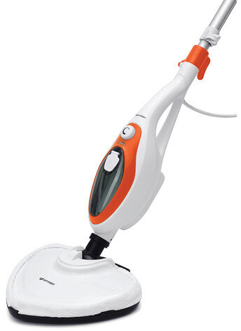 Паровая швабра KITFORT KT-1004-3, 1500 Вт, 1 бар, объем 0,35 л, оранжевая
