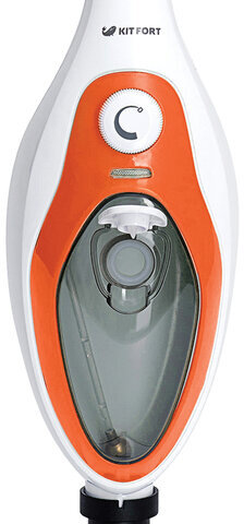 Паровая швабра KITFORT KT-1004-3, 1500 Вт, 1 бар, объем 0,35 л, оранжевая