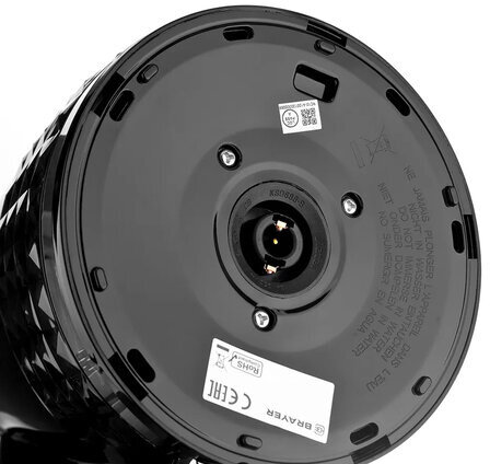 Чайник BRAYER BR1009, 1,7 л, 2200 Вт, закрытый нагревательный элемент, пластик, черный