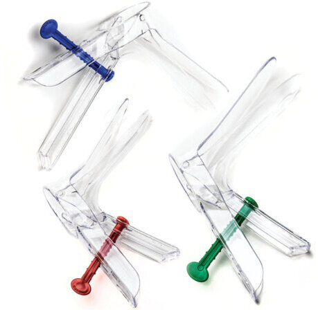 Зеркало гинекологическое одноразовое, размер 2 (M), КОМПЛЕКТ 60 шт., поворотный фиксатор, ЮНОНА