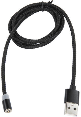 Кабель магнитный для зарядки 3 в 1 USB 2.0-Micro USB/Type-C/Ligtning, 1 м, SONNEN, черный, 513561