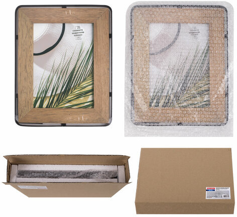 Рамка из мангового дерева BRAUBERG LOFT IRONWOOD, фото 13х18 см, акриловый экран, 19х24 см, 391287