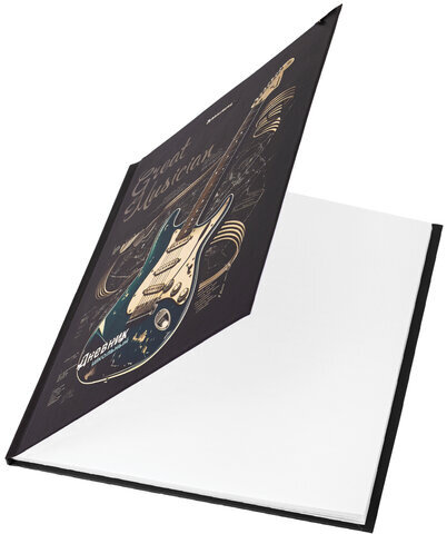 Дневник 5-11 класс 48 л., твердый, BRAUBERG, матовая ламинация, с подсказом, "Гитара", 107185