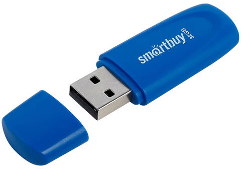 Флеш-диск 32 GB SMARTBUY Scout USB 2.0, синий, SB032GB2SCB