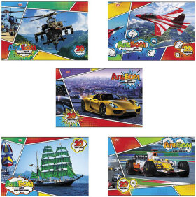 Альбом для рисования, А4, 20 листов, скоба, обложка офсет, HATBER VK, 205х290 мм, "Для мальчиков", 20А4С, A212400