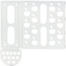 Держатель контейнер корзина APPLE для пакетов, мешков, бахил, 37,5х16х13 см, белый, LAIMA, 608368