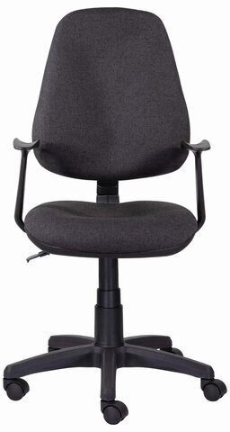 Кресло BRABIX "Comfort MG-321", регулируемая эргономичная спинка, ткань, серое, 532557