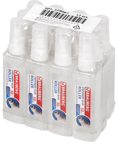 Клей-роллер канцелярский BRAUBERG, 50 мл, 229067