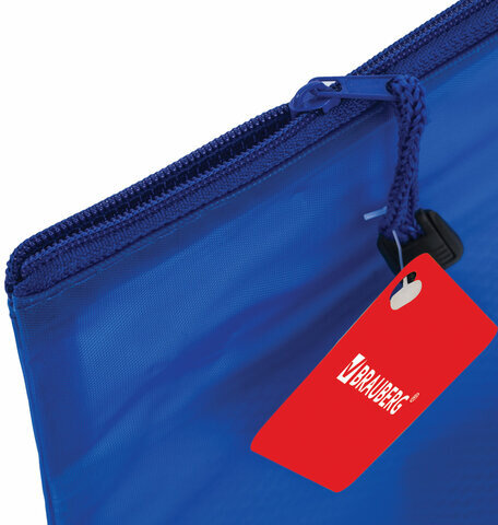 Папка-конверт на молнии МАЛОГО ФОРМАТА (240х175 мм) А5, 2 отделения, ПВХ, BRAUBERG "Energy", 229553