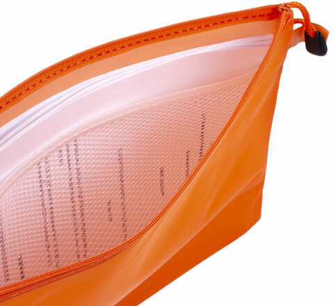 Папка-конверт на молнии МАЛОГО ФОРМАТА (240х175 мм) А5, 2 отделения, ПВХ, BRAUBERG "Energy", 229553