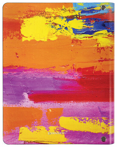 Тетрадь на кольцах А5 (180х220 мм), 80 л., под кожу, BRAUBERG VISTA, "Colors", 112129