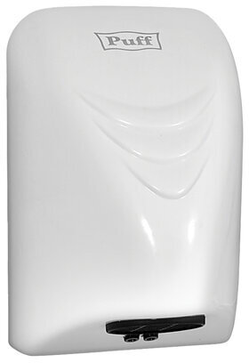 Сушилка для рук PUFF-8814, 800 Вт, пластик, белая, 1401.321