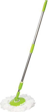 Набор для уборки LAIMA, ведро 7 л/5 л с отжимом, швабра с круглой насадкой (2 шт., крепление кольцо), 603624