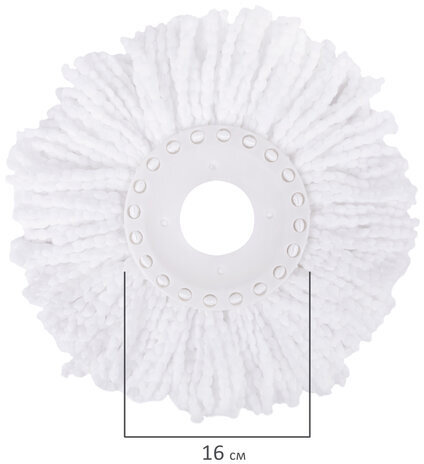 Набор для уборки LAIMA, ведро 7 л/5 л с отжимом, швабра с круглой насадкой (2 шт., крепление кольцо), 603624