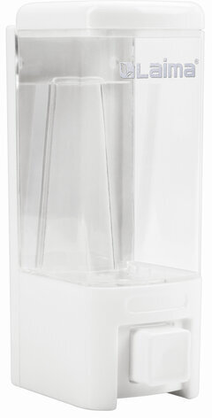 Дозатор для жидкого мыла LAIMA, НАЛИВНОЙ, 0,48 л, белый, ABS пластик, 605052