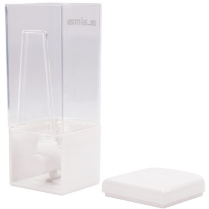 Дозатор для жидкого мыла LAIMA, НАЛИВНОЙ, 0,48 л, белый, ABS пластик, 605052