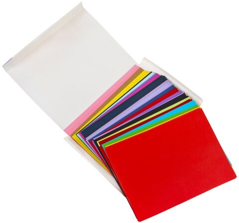 Набор цветного картона и бумаги А4 ТОНИРОВАННЫХ В МАССЕ, 60+60 л., 15 цв., BRAUBERG, "Творчество", 115088