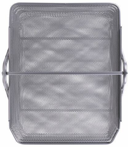 Лоток горизонтальный для бумаг BRAUBERG "Germainum", 5 секций, 370х355х295 мм, металл, серебро, 237972