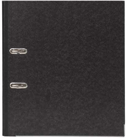 Папка-регистратор ОФИСМАГ, фактура стандарт, с мраморным покрытием, 75 мм, черный корешок, 222097