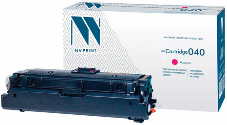 Картридж лазерный NV PRINT (NV-040M) для Canon i-SENSYS LBP 710Cx/712Cx, пурпурный, ресурс 5400 страниц