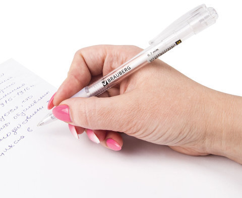 Ручка шариковая автоматическая с грипом BRAUBERG "Department", СИНЯЯ, узел 0,7 мм, линия письма 0,35 мм, 141510